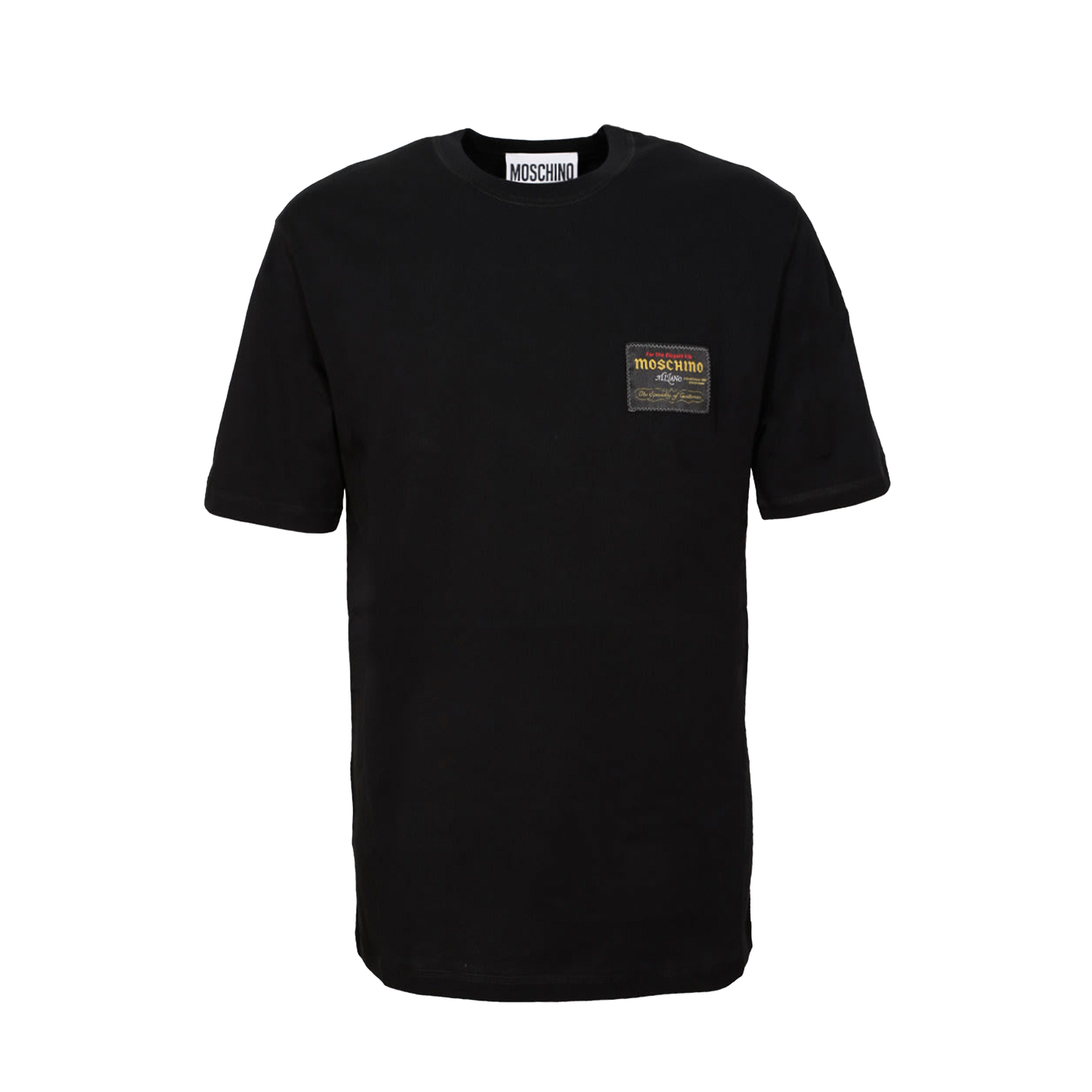 Camiseta Negra Moschino Tag