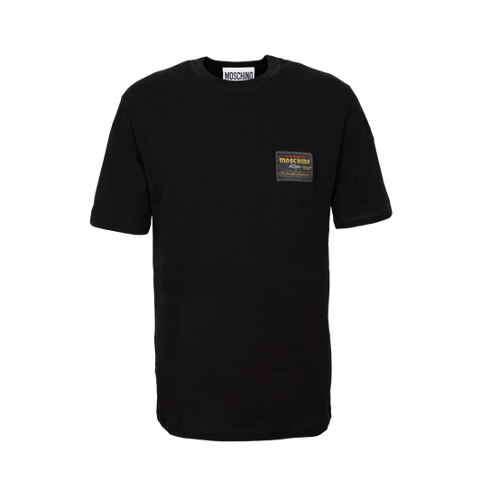 Camiseta Negra Moschino Tag