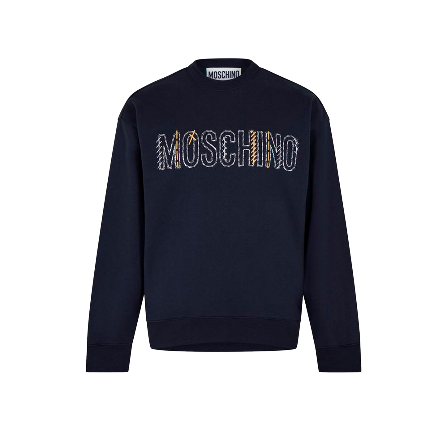Buzo Negro Moschino Logo