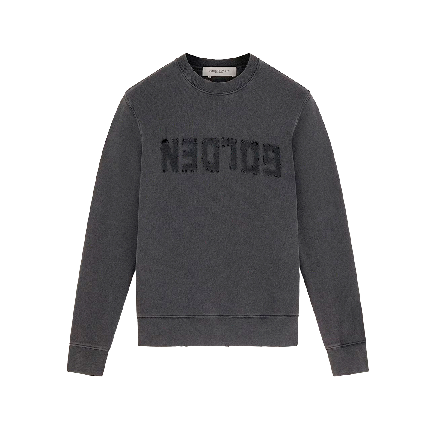 Buzo Gris Golden Goose Distressedn Logo