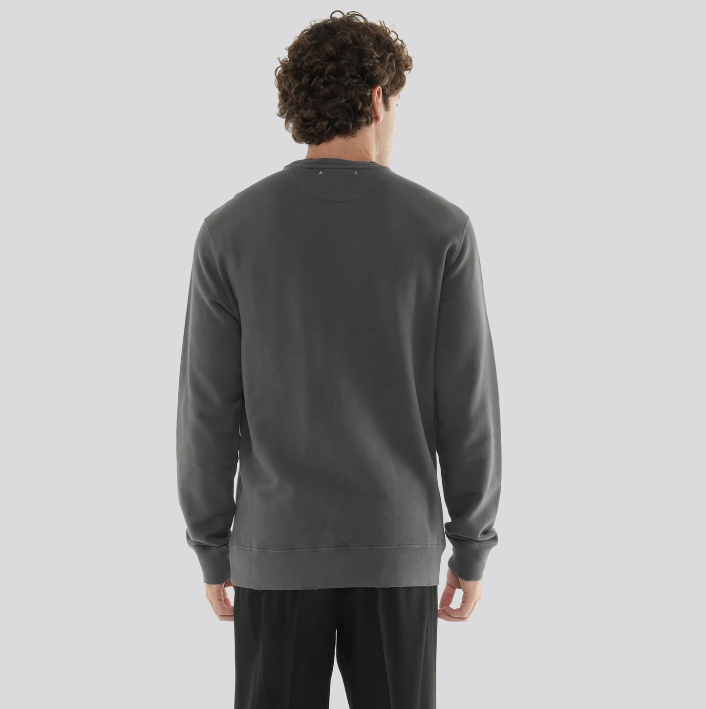 Buzo Gris Golden Goose Distressedn Logo