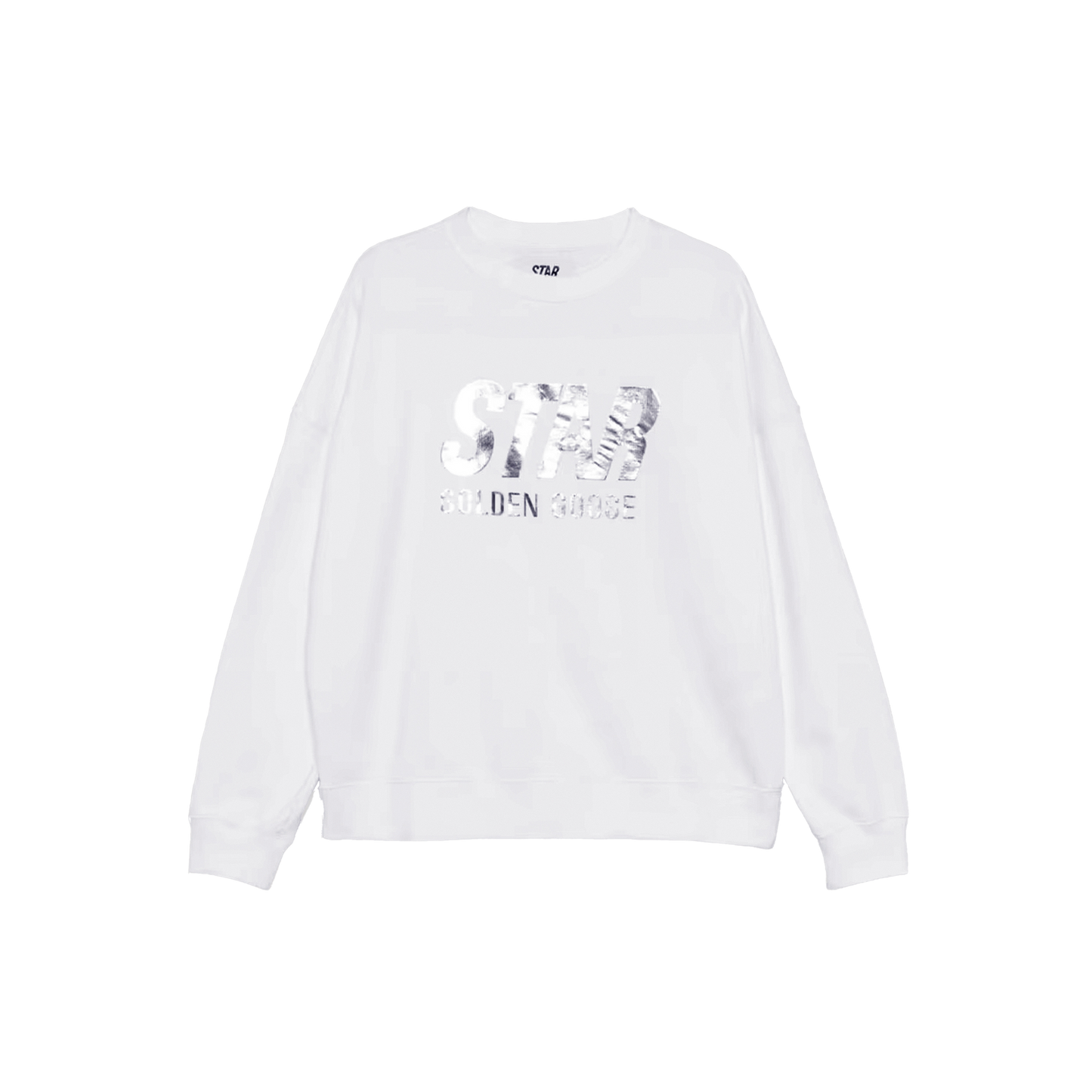 Buzo Blanco Golden Goose Silver Star Logo