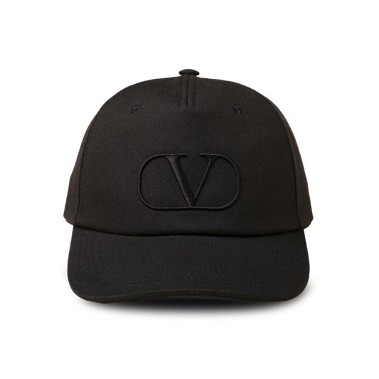 Gorra Negra Valentino Vlogo