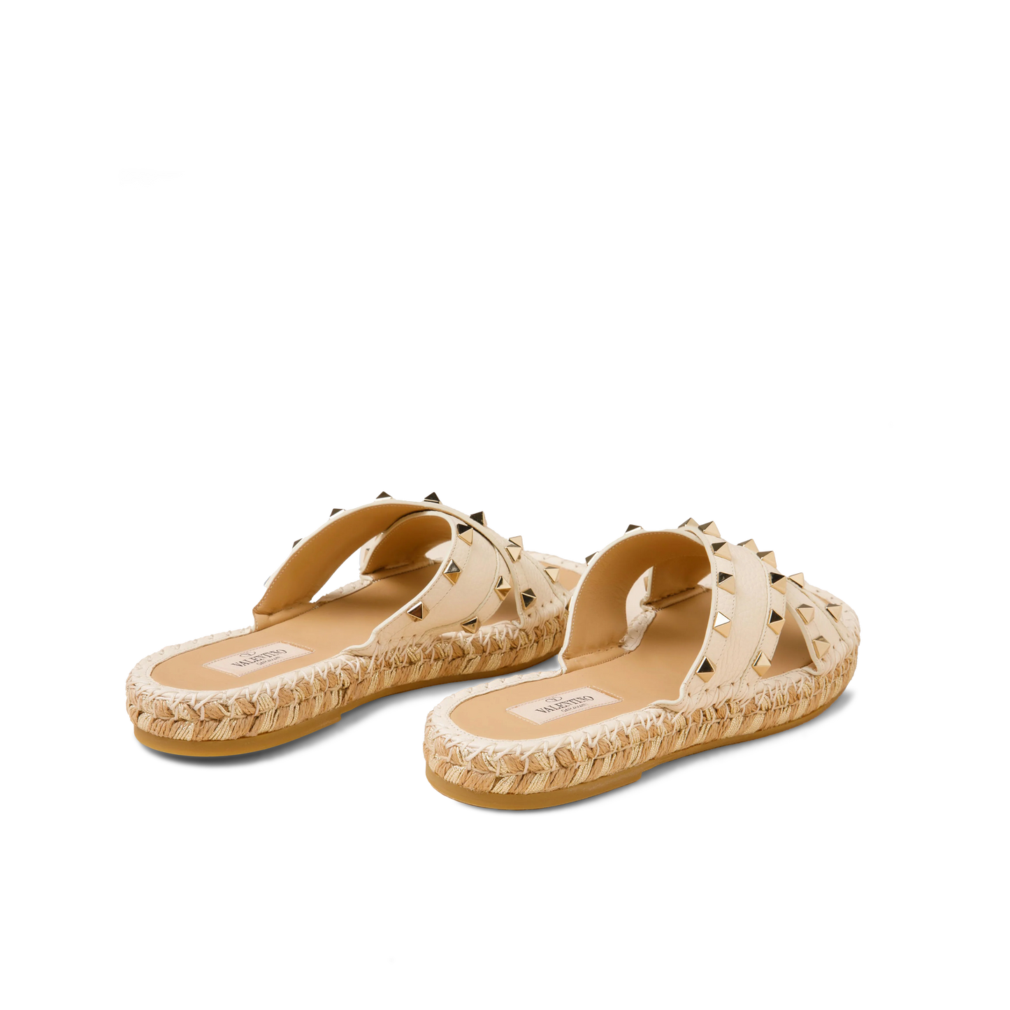 Sandalias Marfil Claro Alpargatas Valentino
