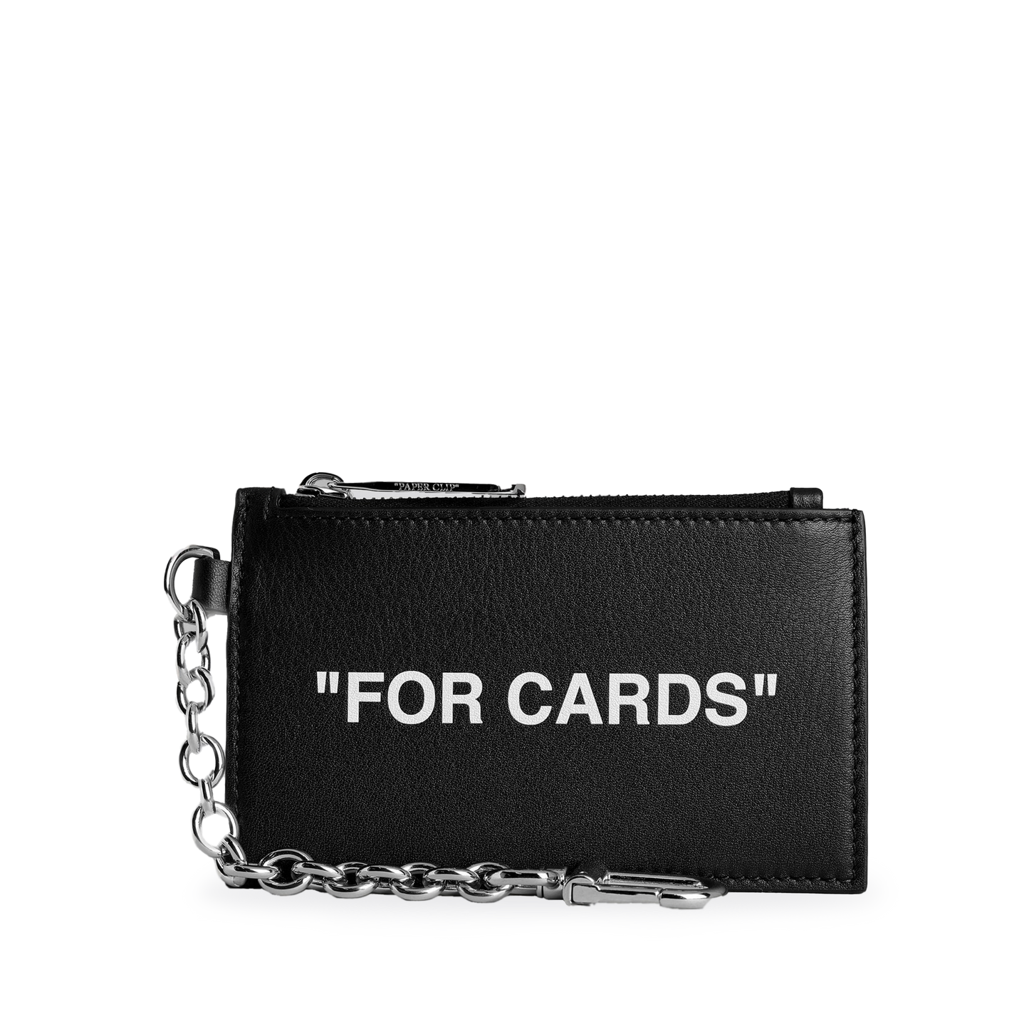 Tarjetero Negro Off-White Con Llavero
