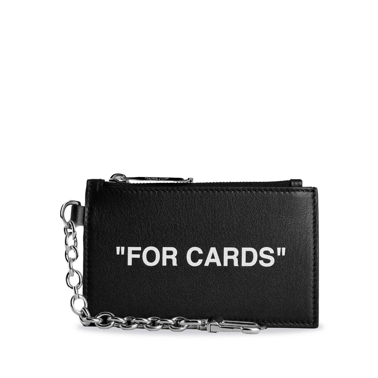 Tarjetero Negro Off-White Con Llavero