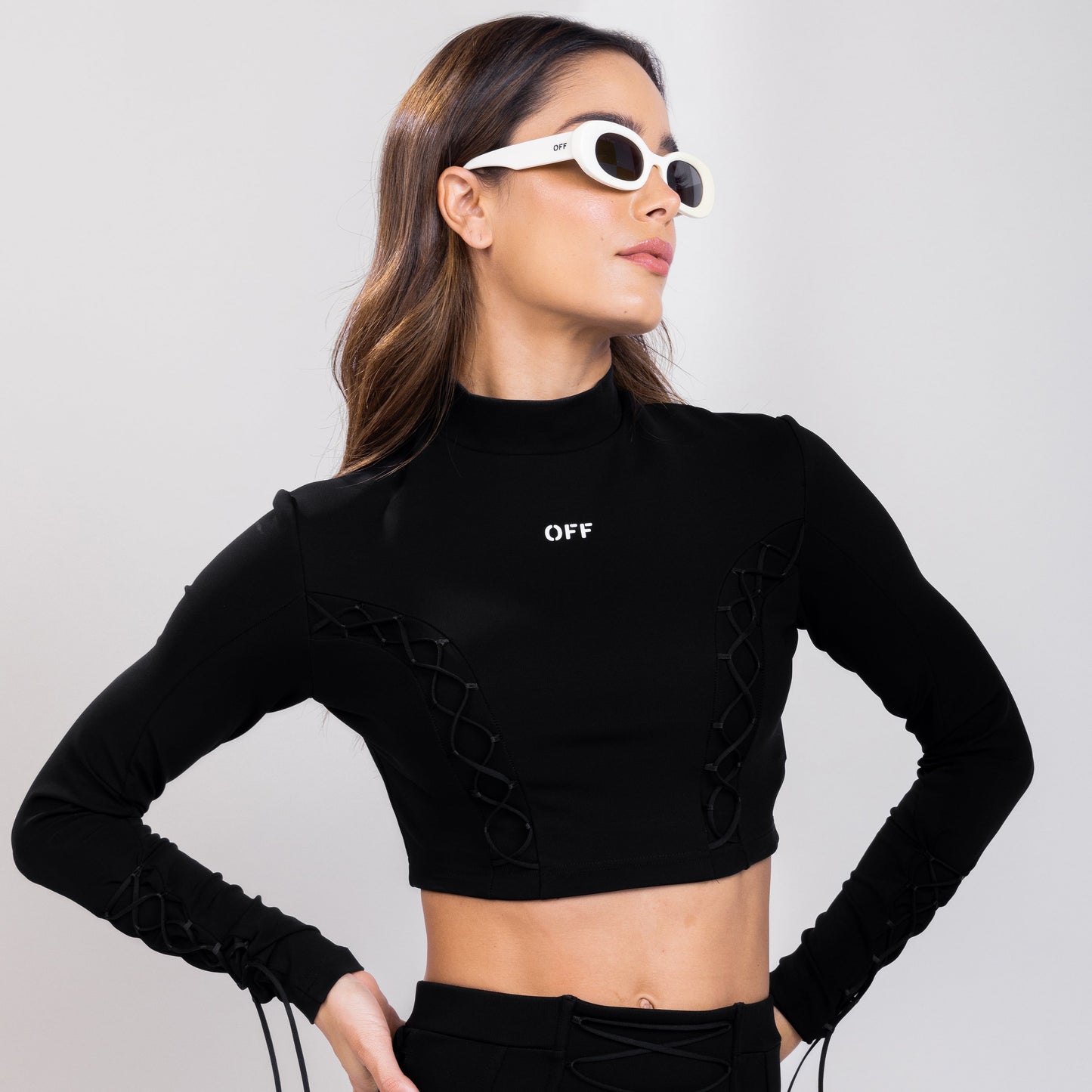 Gafas Blancas Off-White Amalfi Gris Oscuro