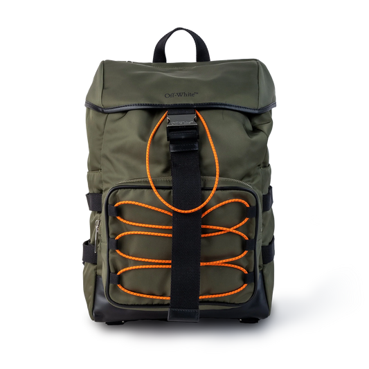 Mochila Verde Off-White Flap Courrier