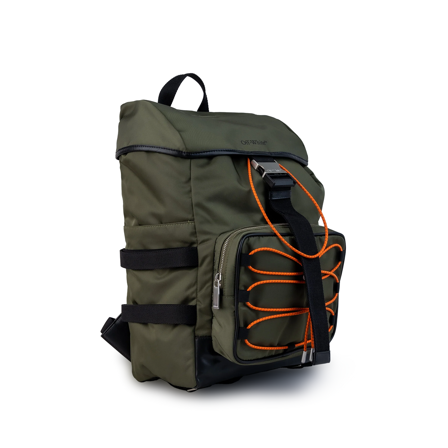 Mochila Verde Off-White Flap Courrier