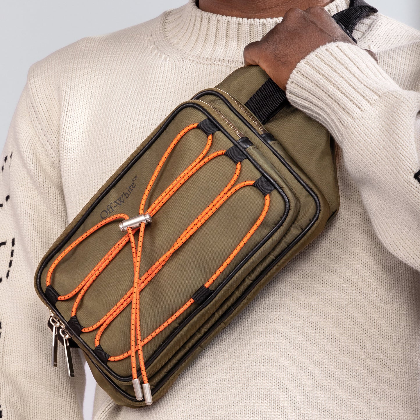 Riñonera Verde Off-White Military No Color