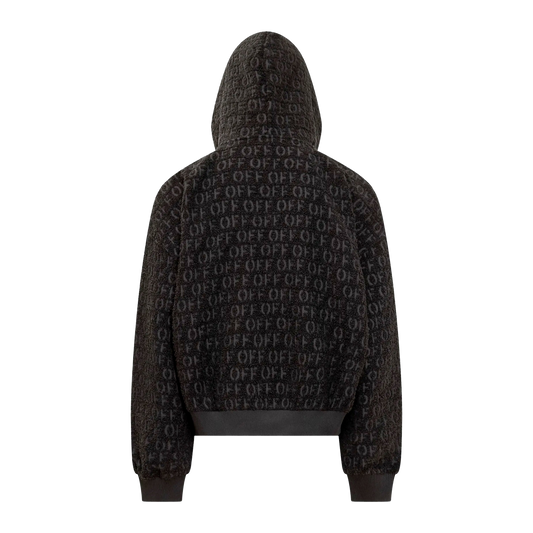 Buzo Tipo Hoodie Negro Off-White Off Multilogo