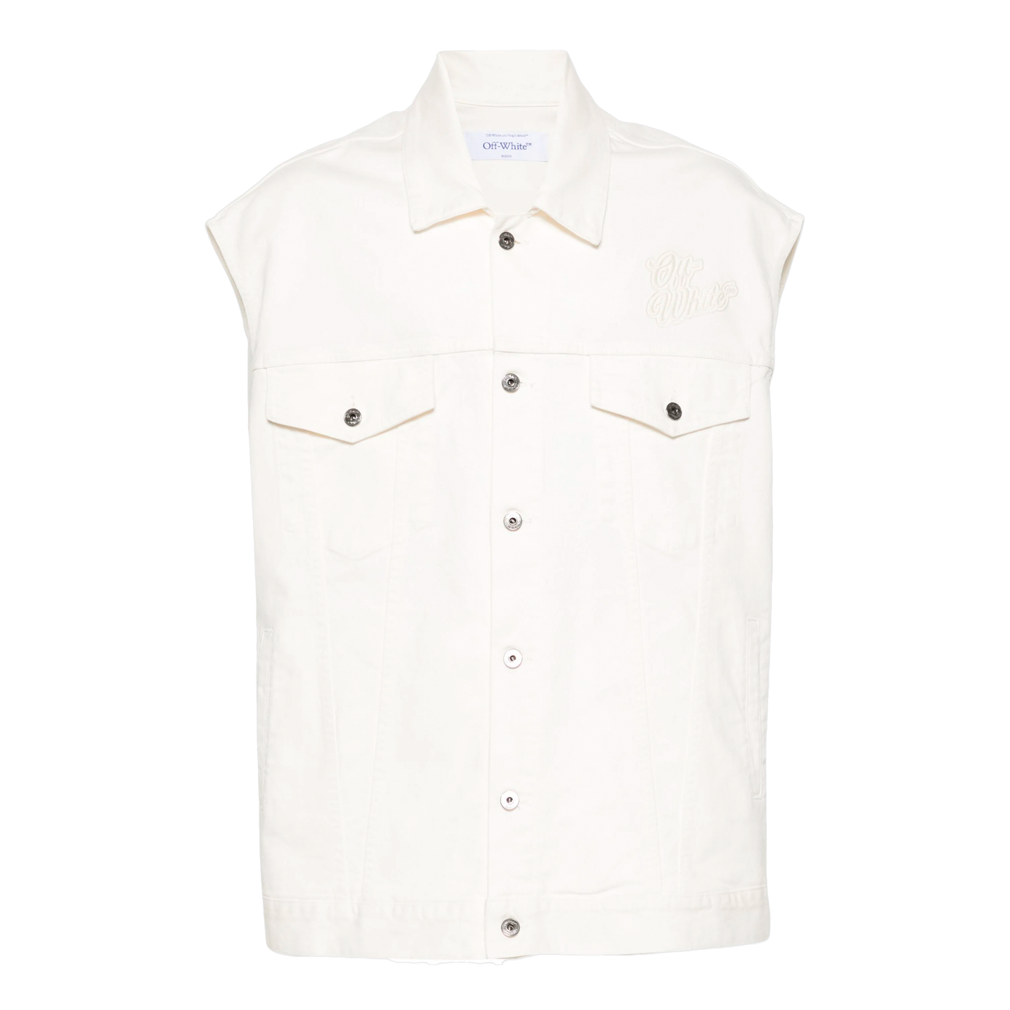 Chaleco Blanco Off-White 90Slogo No Sleeves