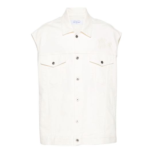 Chaleco Blanco Off-White 90Slogo No Sleeves