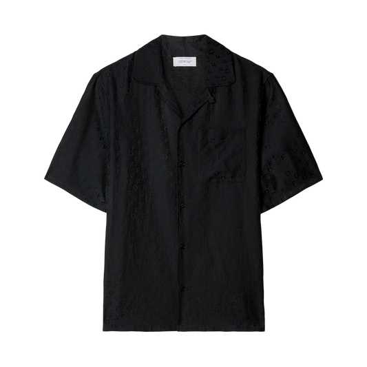 Camisa Negra Off-White Silkcot Holiday No Color