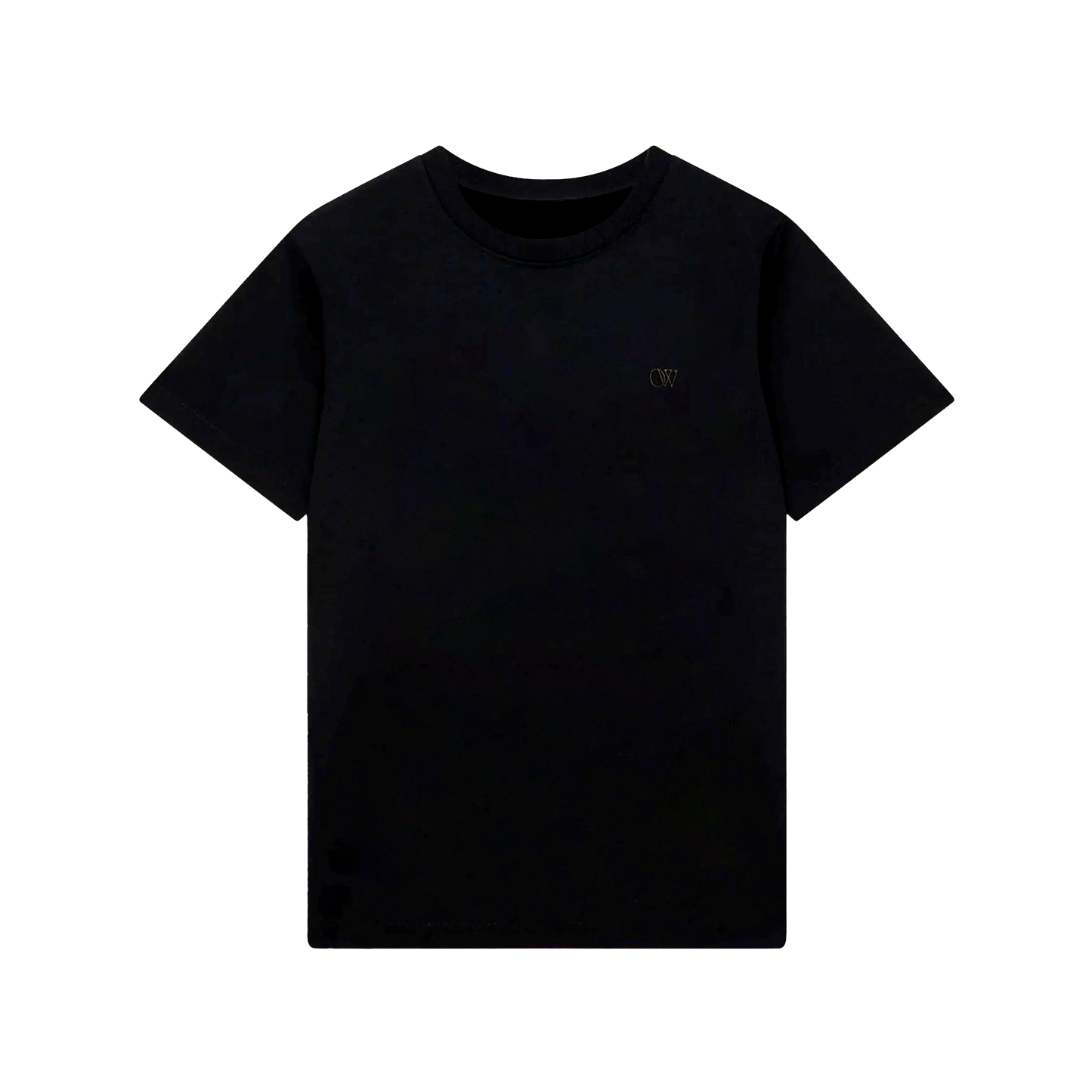 Camiseta Negra Off-White Ow Embroidered