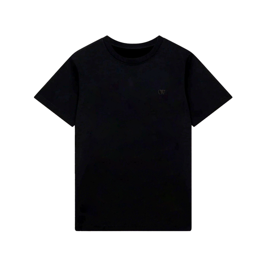 Camiseta Negra Off-White Ow Embroidered