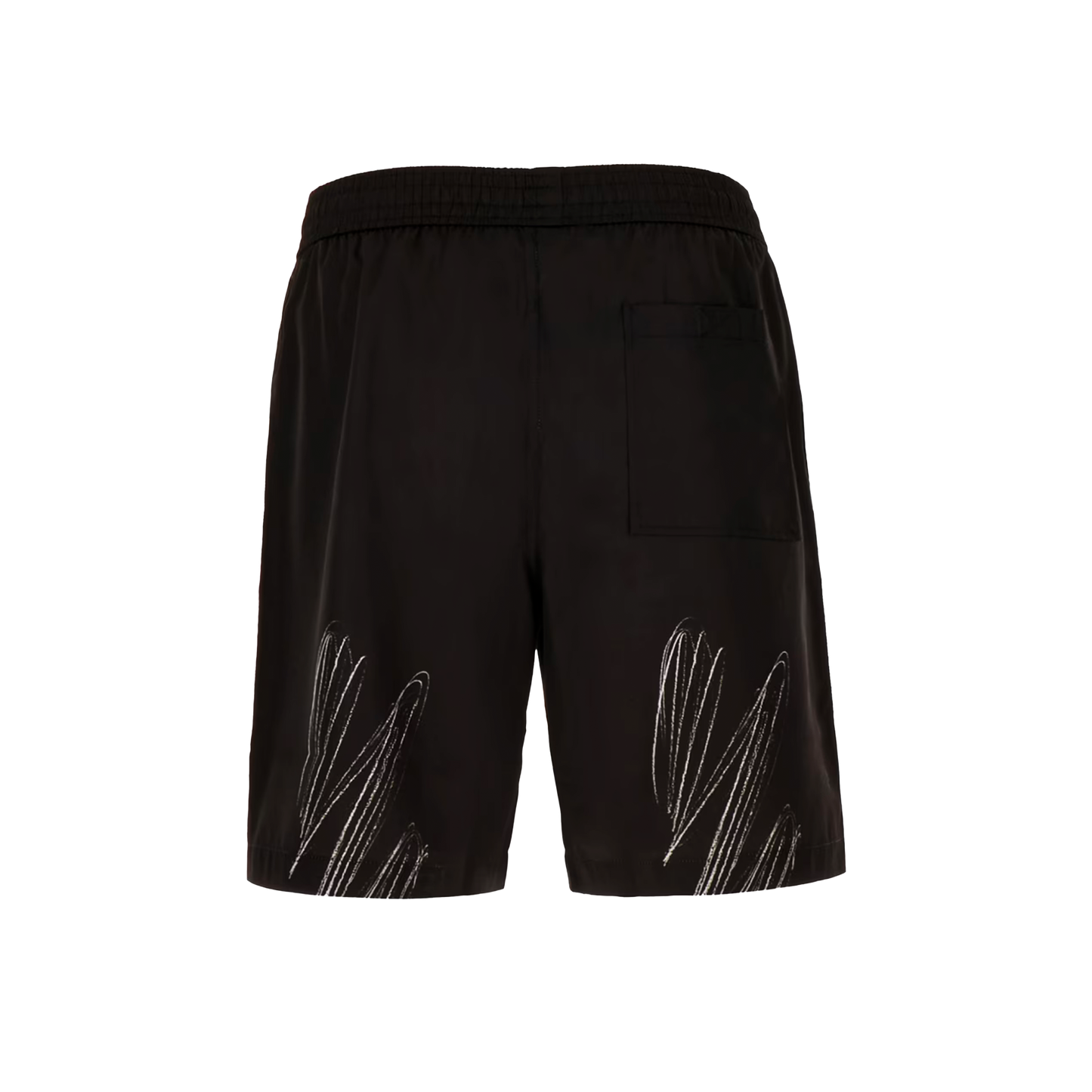 Pantaloneta Negro Off-White Scribble Diags Surfer