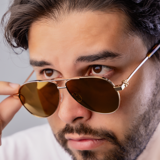 Gafas Doradas Off-White "Ruston"