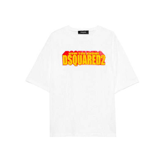 Camiseta Blanca Dsquared2 3D