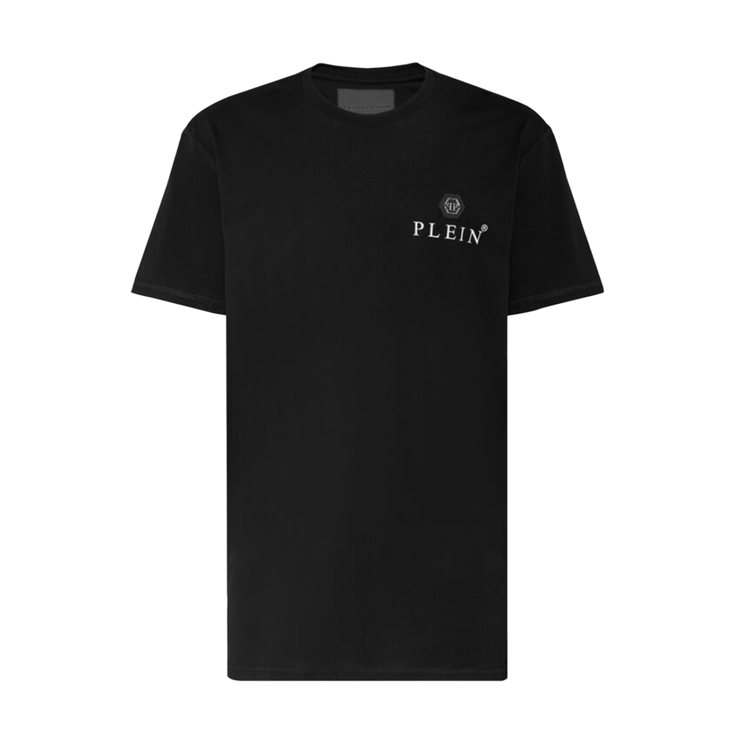 Camiseta Negra Philipp Plein Blur Signature