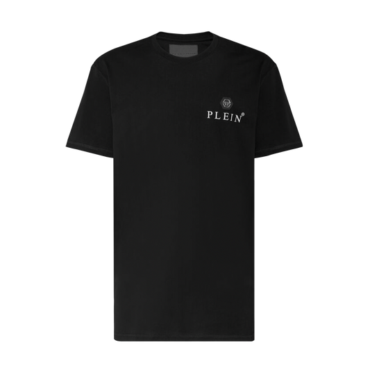 Camiseta Negra Philipp Plein Blur Signature