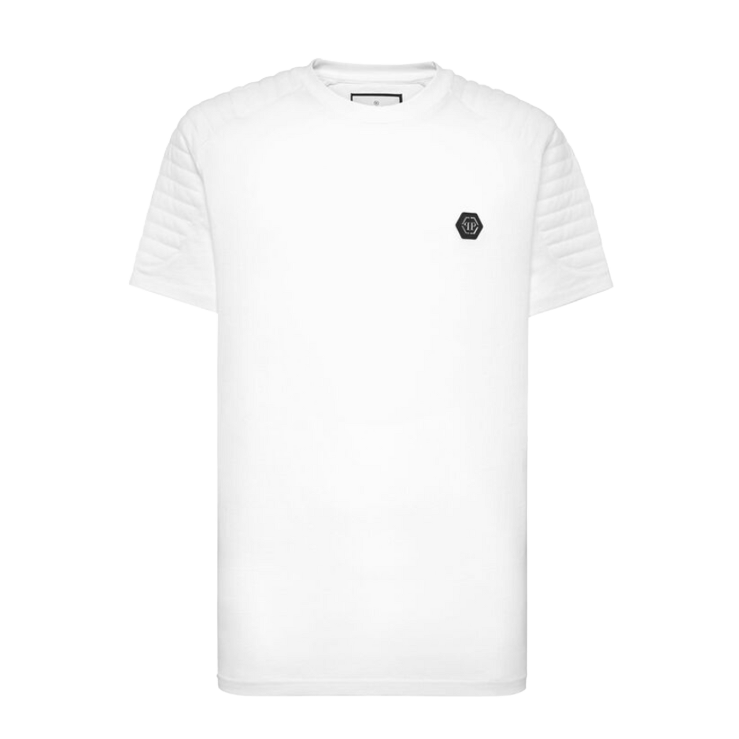 Camiseta Blanca Philipp Plein Biker Cut