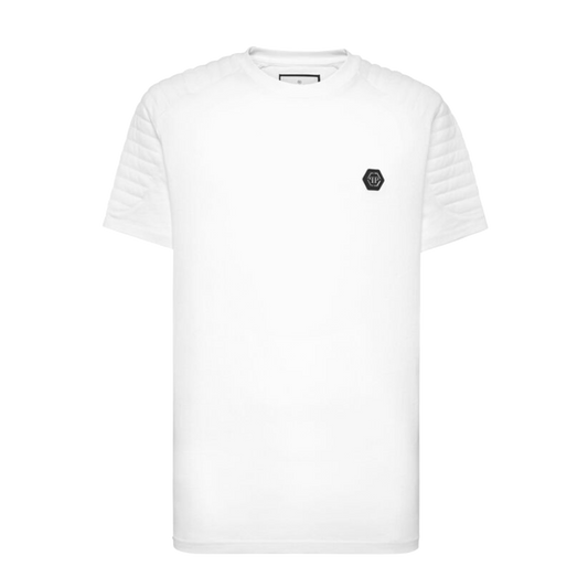 Camiseta Blanca Philipp Plein Biker Cut