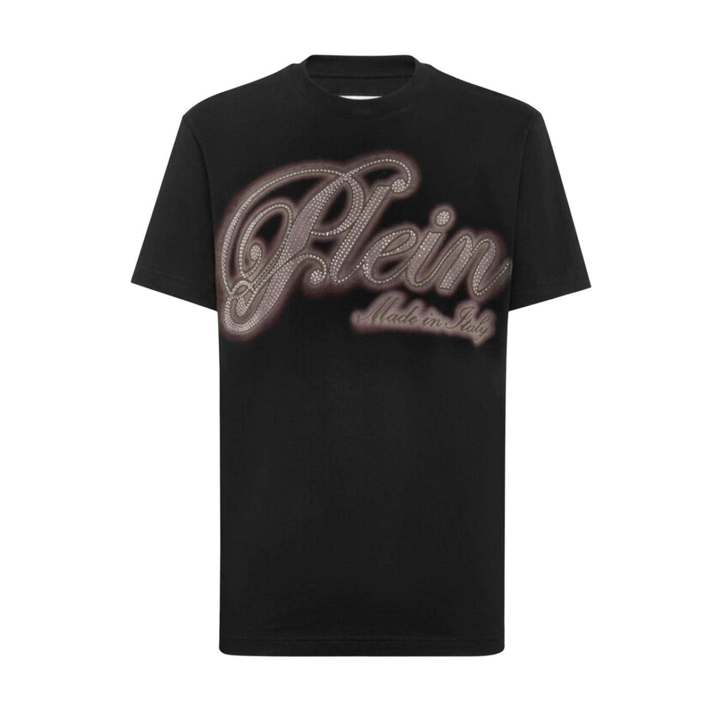 Camiseta Negra Philipp Plein Strass Signature