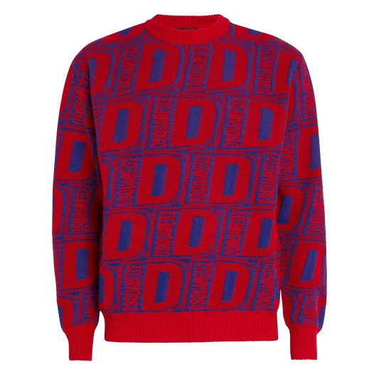 Suéter Red Blue Dsquared2 Multilogo