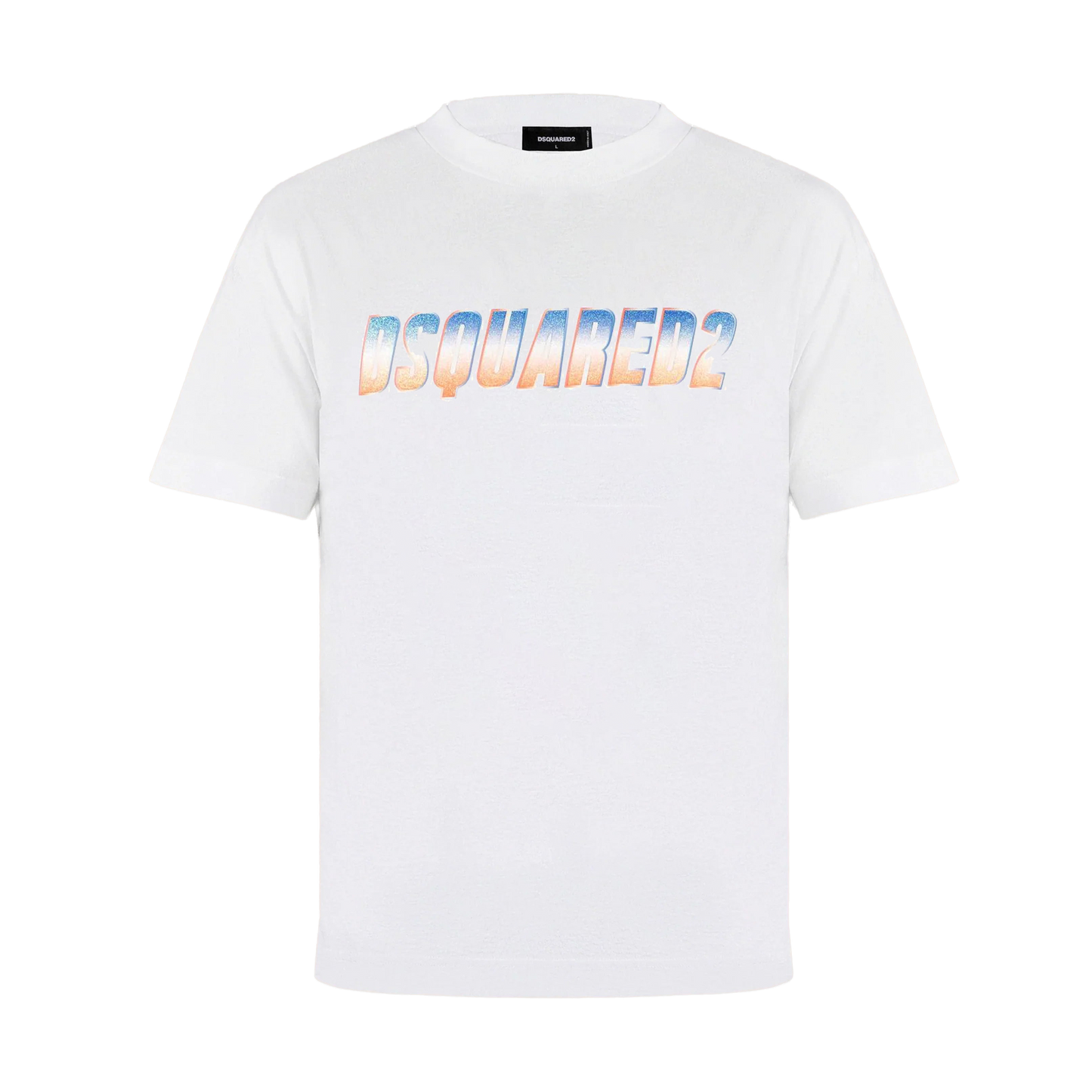 Camiseta Blanca Dsquared2 Multicolor Logo