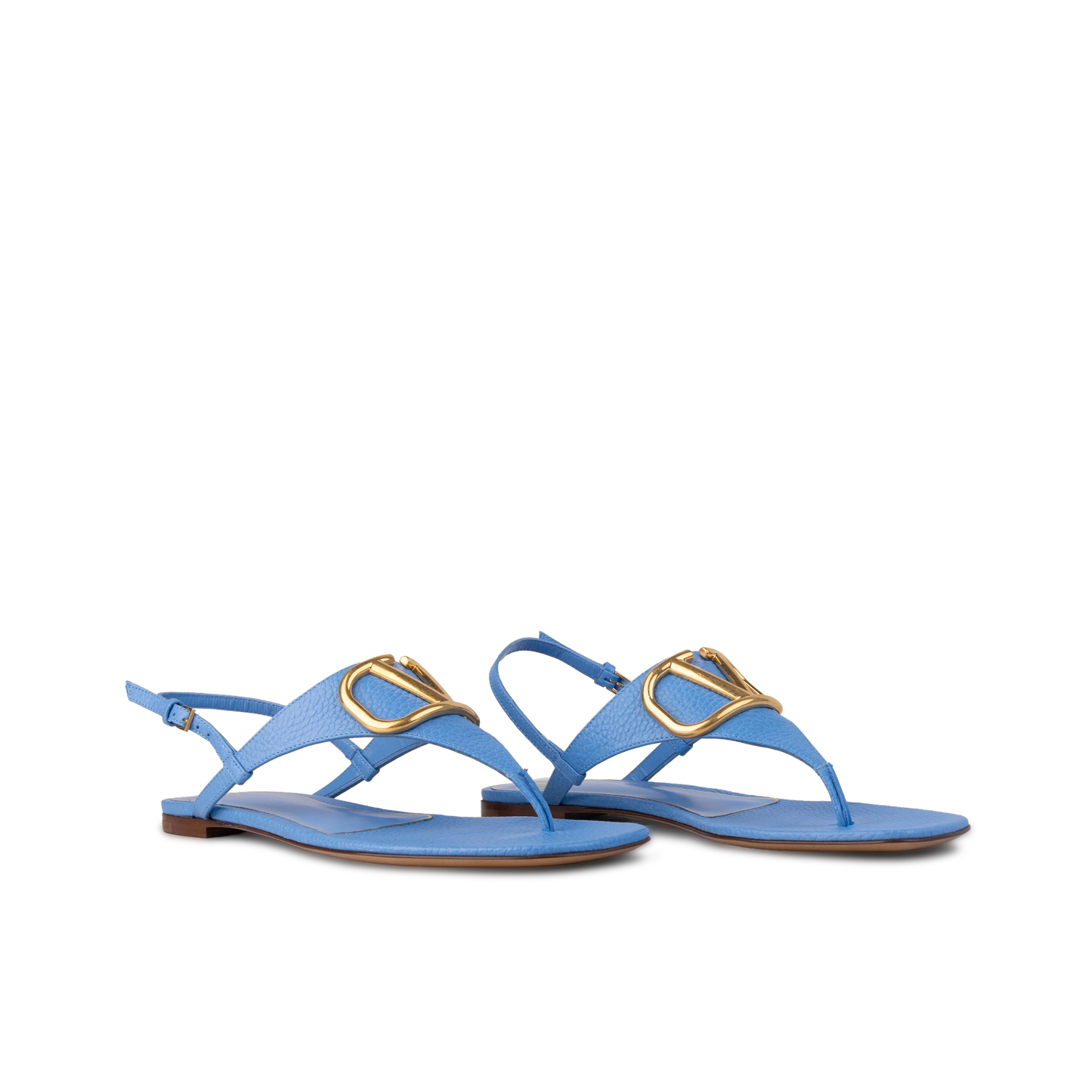 Sandalias Azul Valentino Gold Vlogo