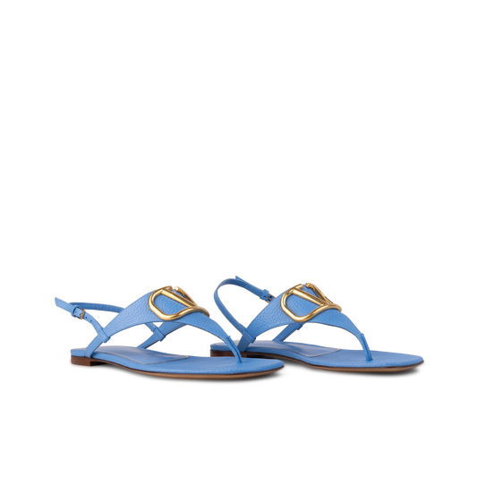 Sandalias Azul Valentino Gold Vlogo