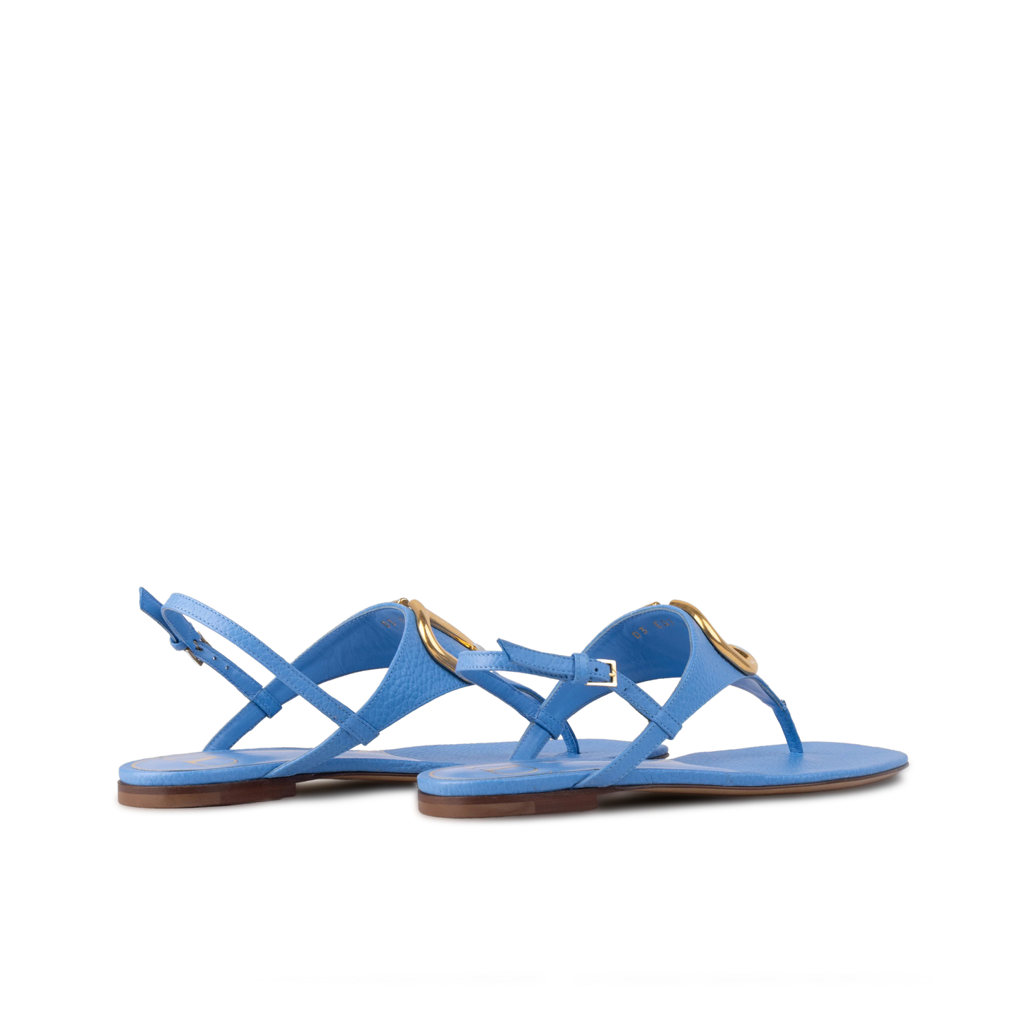 Sandalias Azul Valentino Gold Vlogo