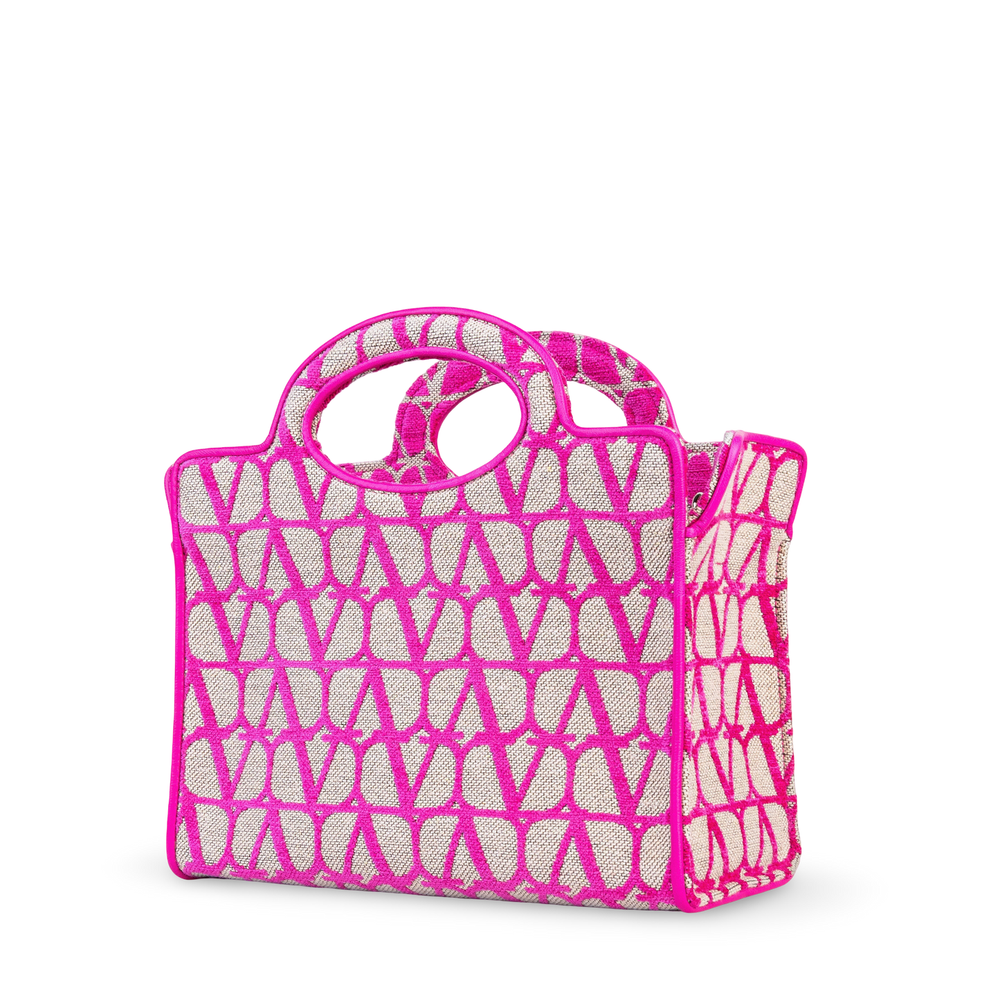 Cartera Beige Valentino Rosa Medium Iconographe