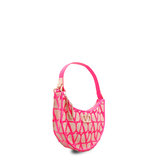 Cartera Rosada Valentino Vlogo Signature