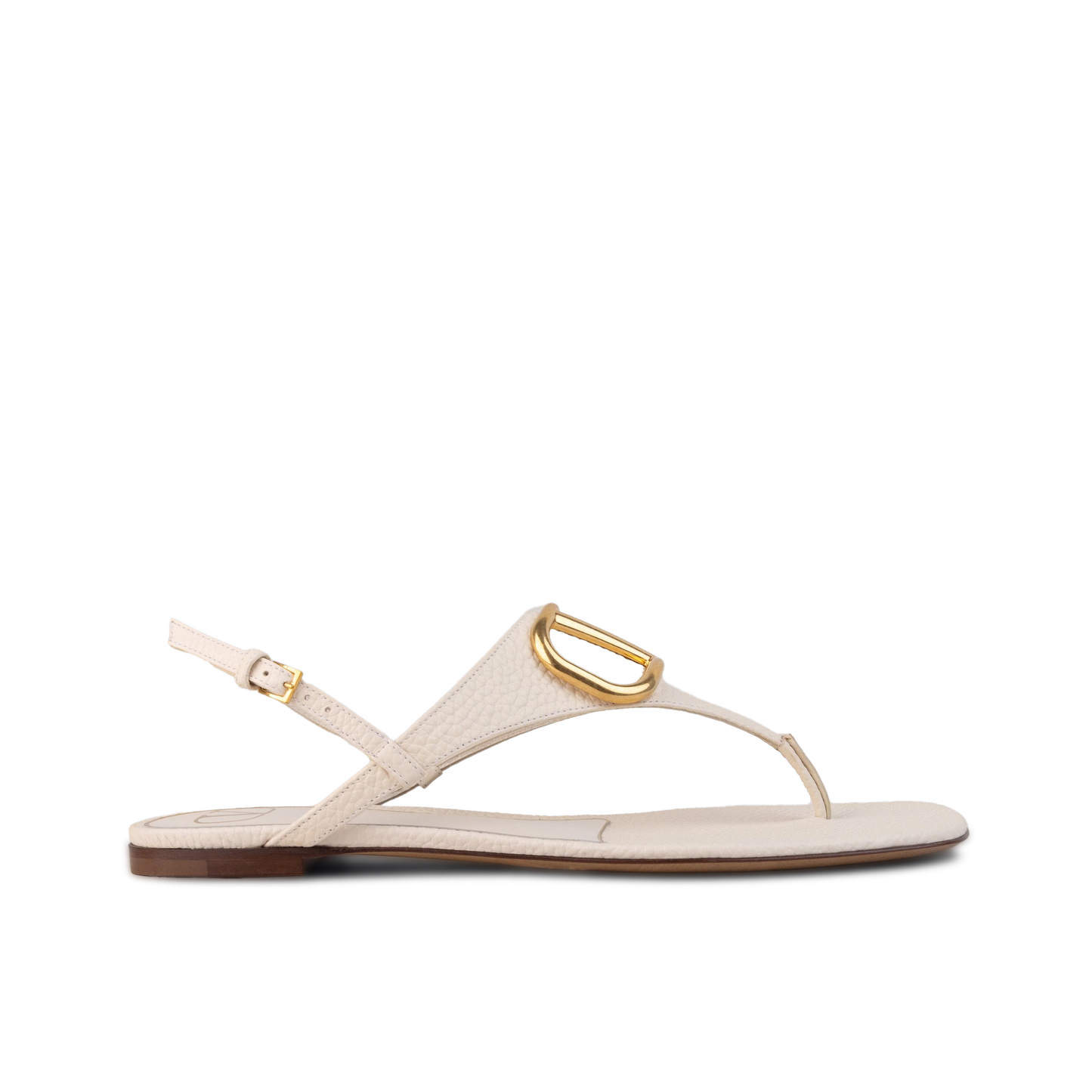Sandalias Blancas Valentino Gold Vlogo