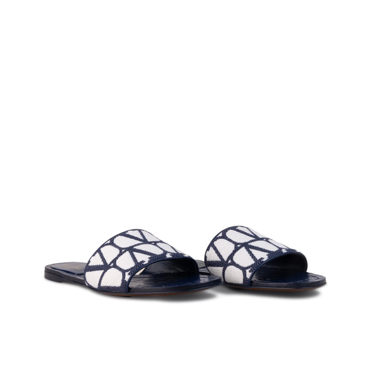 Sandalias Blancas Valentino Blue Vlogo