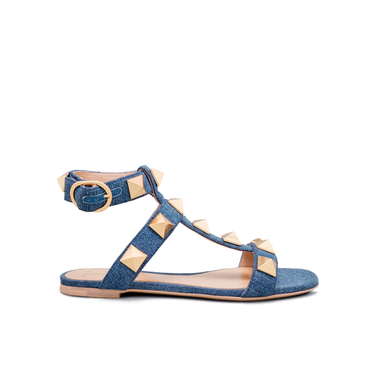 Sandalias Denim Valentino Roman Stud