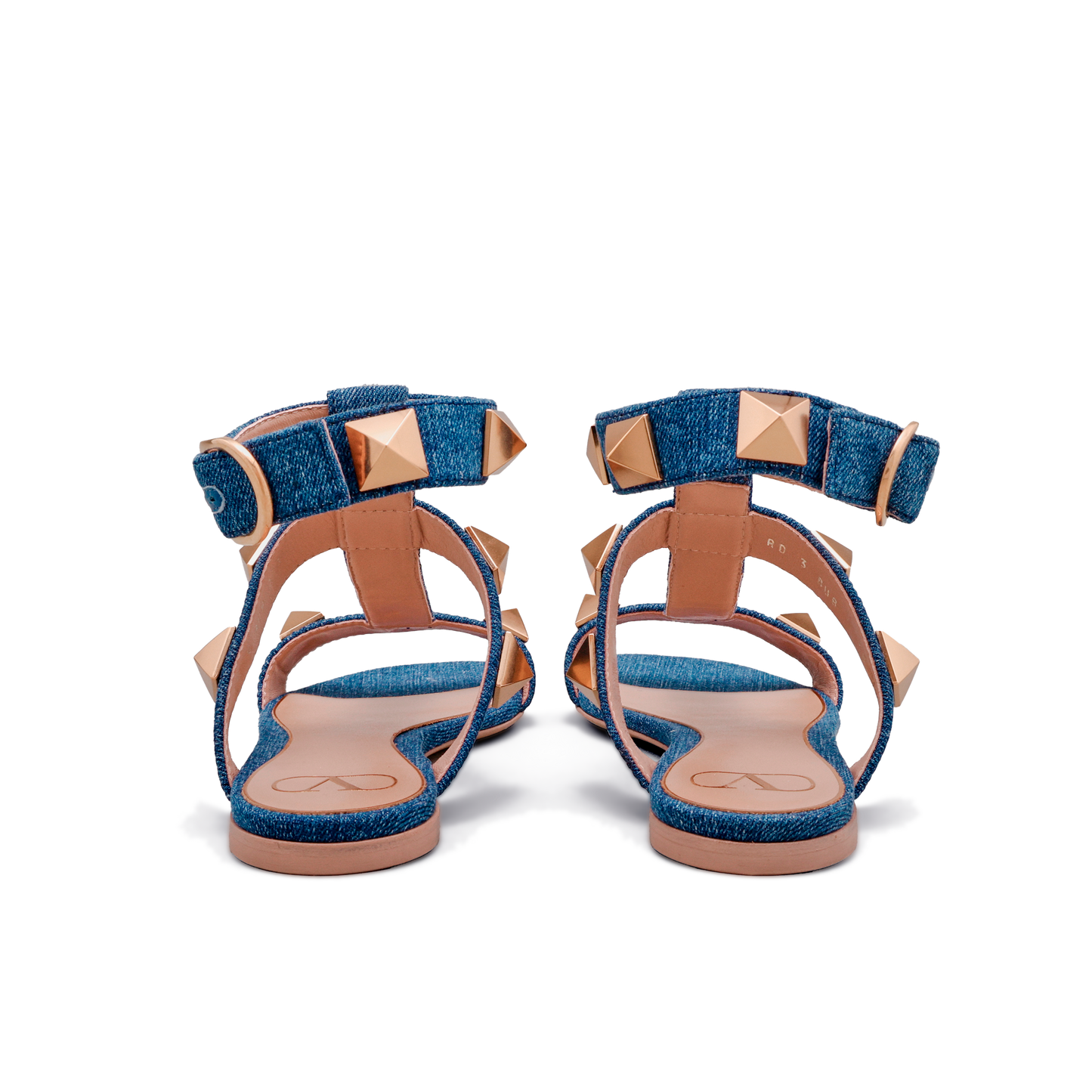 Sandalias Denim Valentino Roman Stud