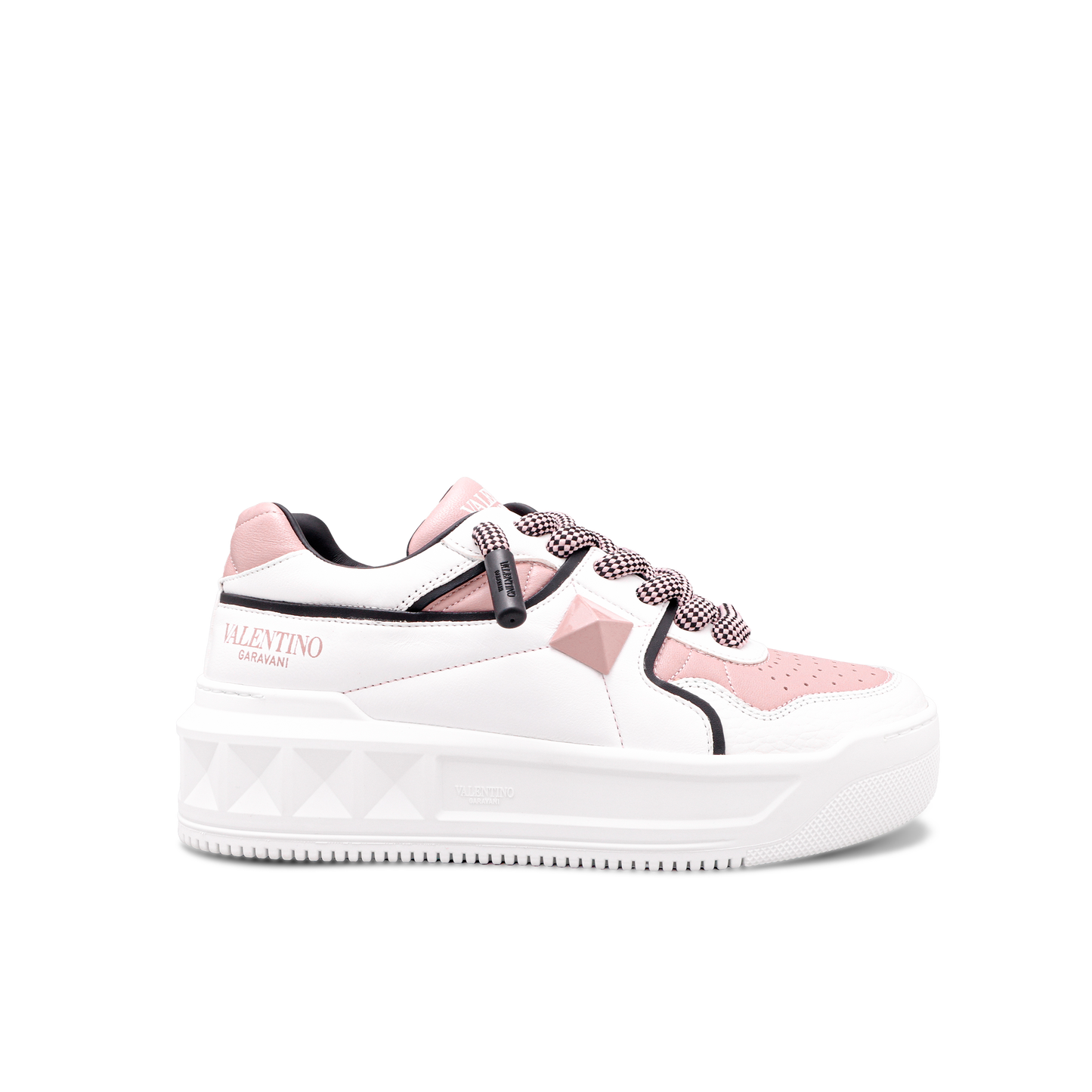 Sneakers Blancos Rosado Valentino One Stud