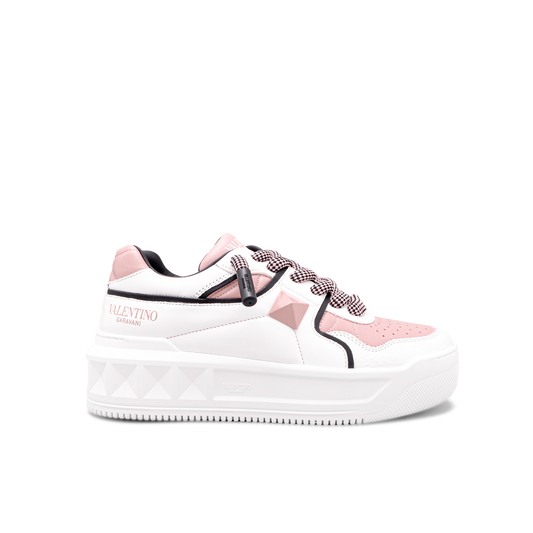 Sneakers Blancos Rosado Valentino One Stud