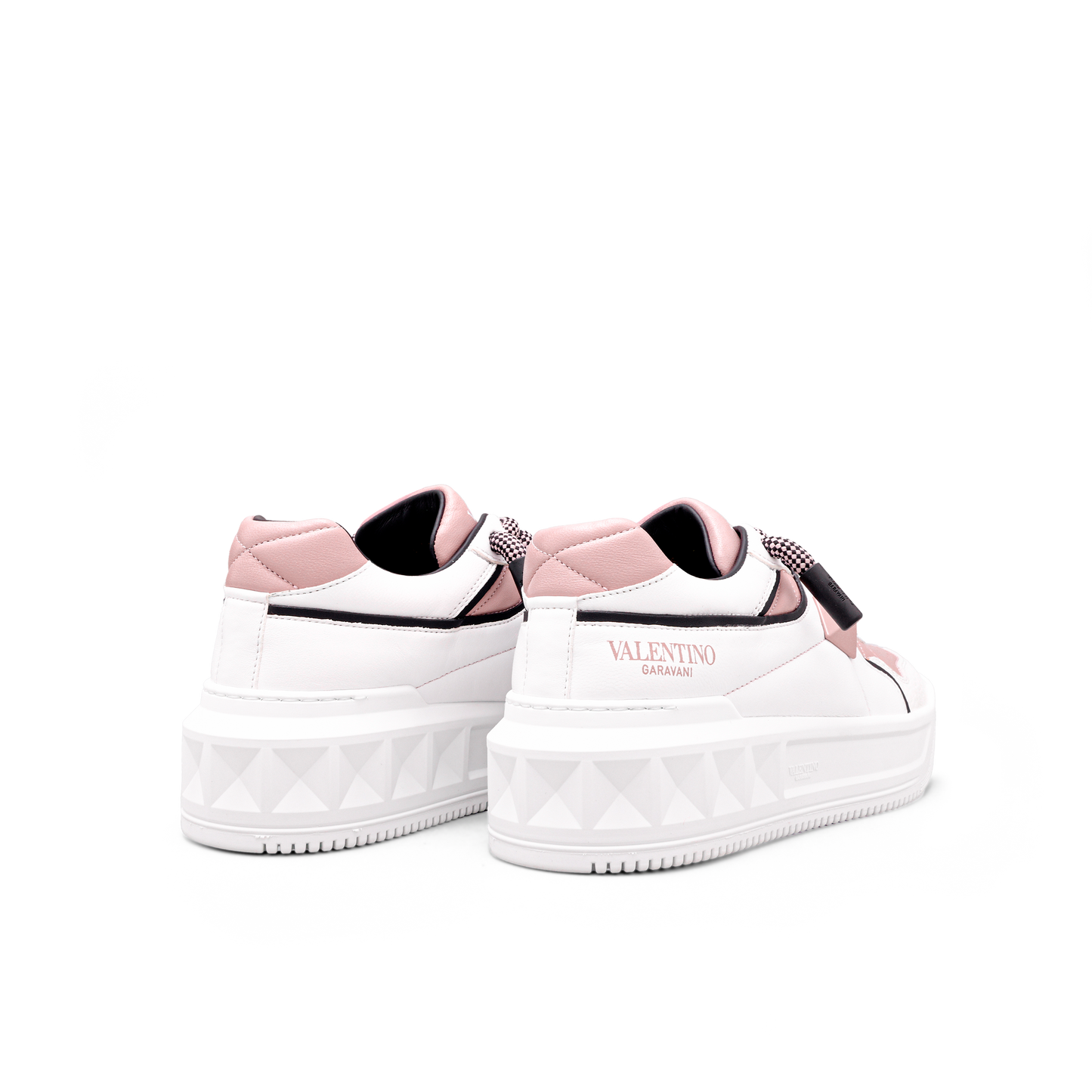 Sneakers Blancos Rosado Valentino One Stud