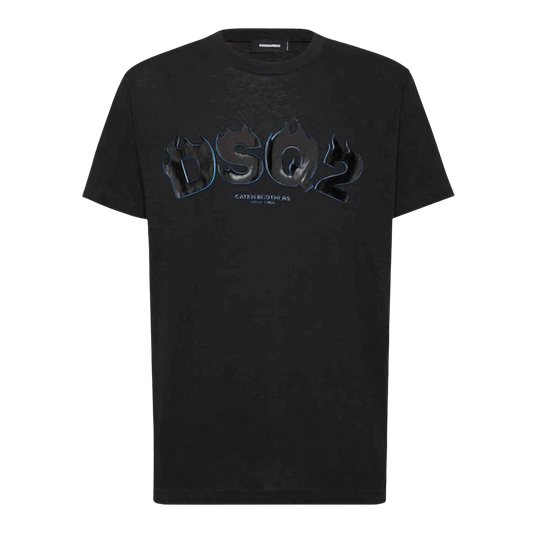 Camiseta Negra Dsquared2 Fire
