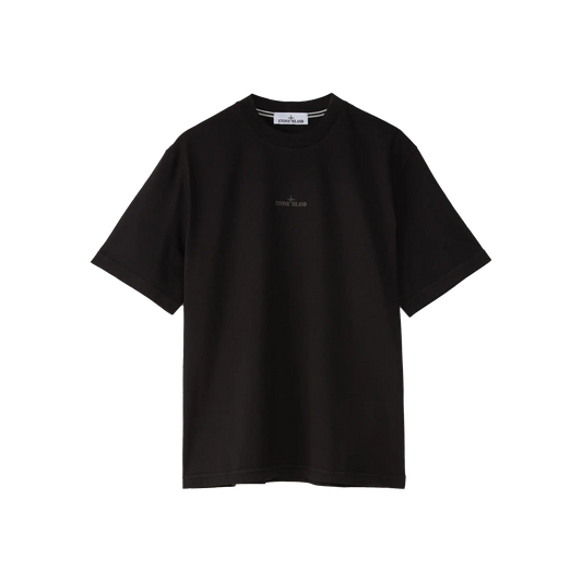 Camiseta Negra Stone Island Logo