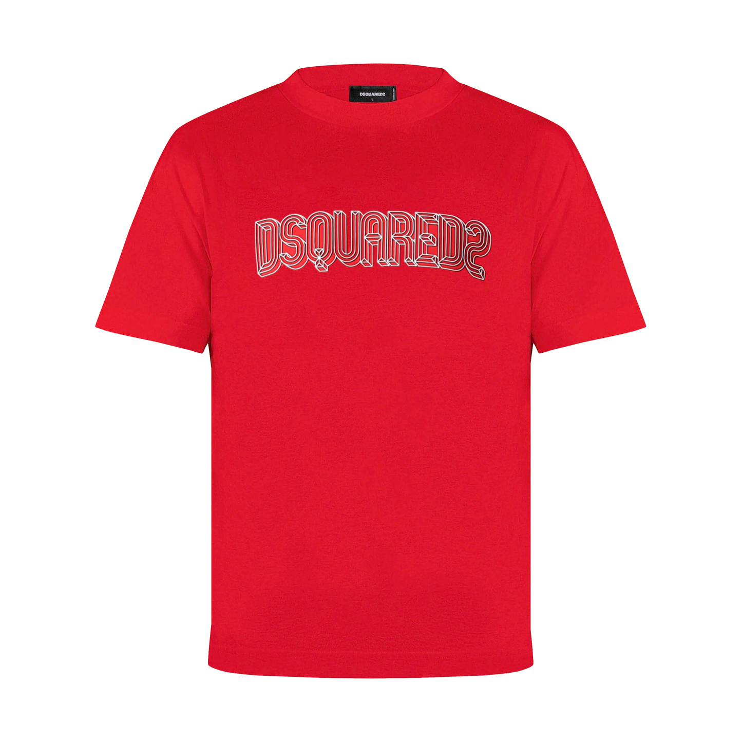 Camiseta blanca Dsquared2 multicolor logo