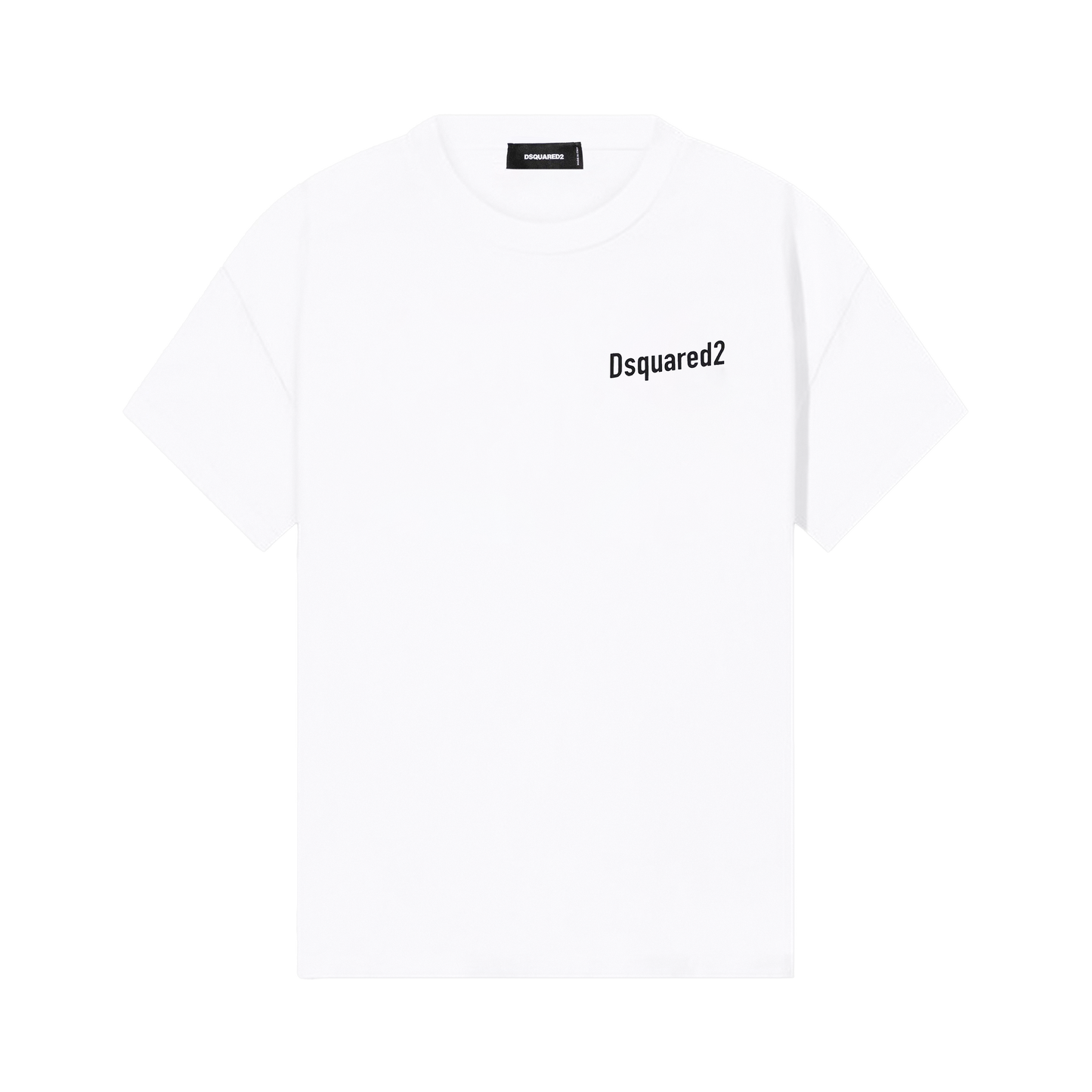 Camiseta Blanca Dsquared2 Chest Logo Brotherhood
