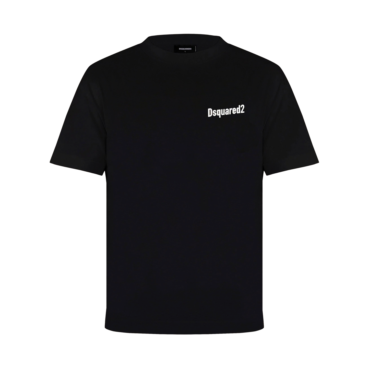 Camiseta Negra Dsquared2 Chest Logo Brotherhood