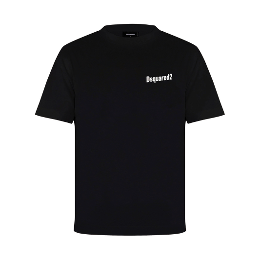 Camiseta Negra Dsquared2 Chest Logo Brotherhood
