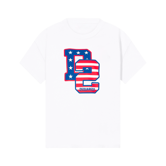 Camiseta Blanca Dsquared2 USA