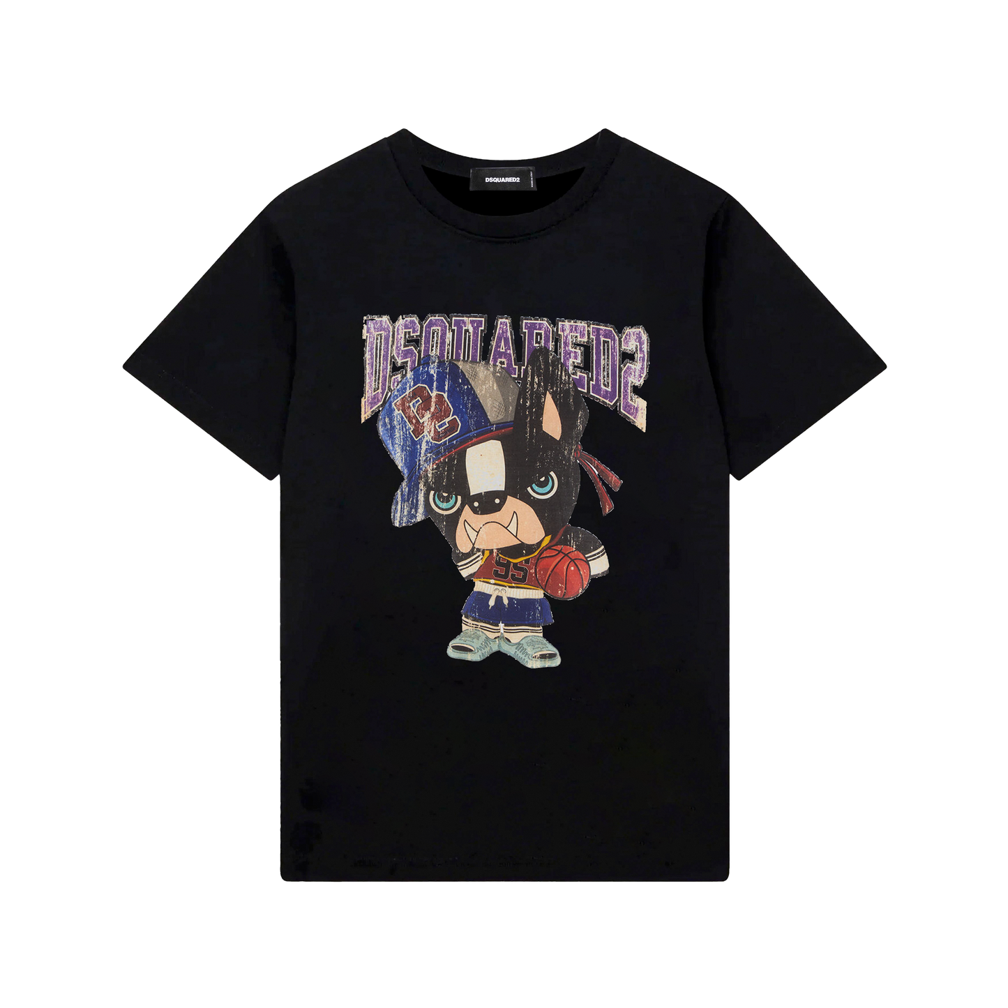 Camiseta Negra Dsquared2 Box Dog